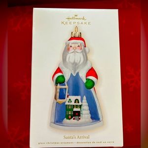 Beautiful Hallmark Keepsake “Santa’s Arrival” Glass & handcrafted - dated 2009